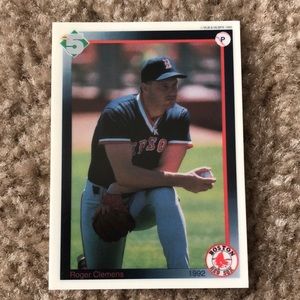 1992 High 5 Reusable Decals Roger Clemens PROMO Boston Red Sox